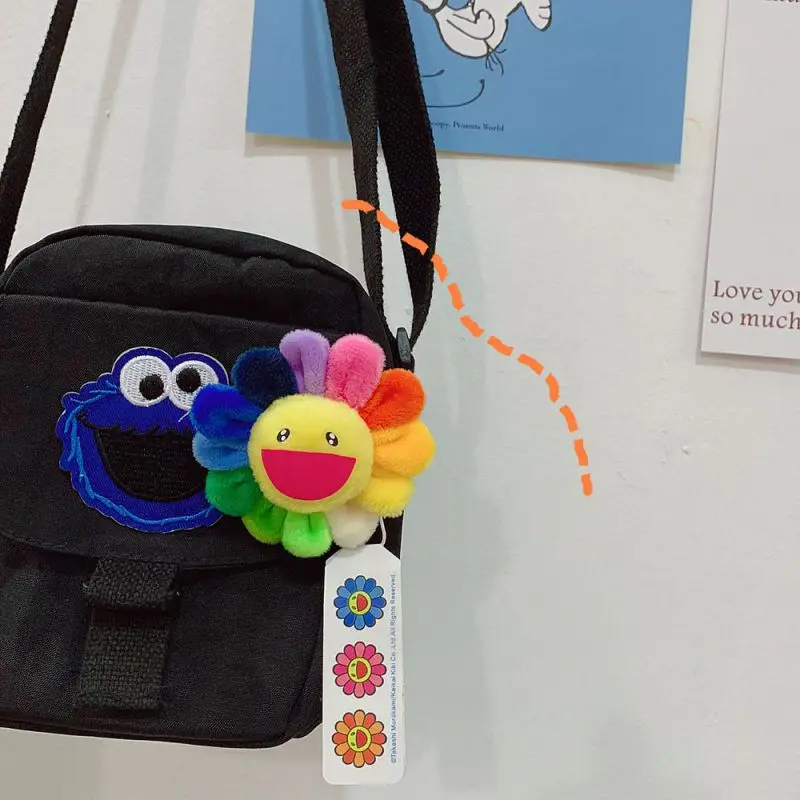 Симпатичная Яркая Цветная разноцветная брошь из радужной ткани с булавками