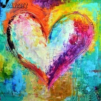 color love diamond painting 5ddiy wall art abstract graffiti cross stitch stickers diamond embroidery bedroom decoration gifts
