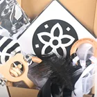 Игрушки Монтессори сенсорные, черные и белые флэш-карты, деревянная Подарочная коробка-погремушка, подарок новорожденному ребенку 0-3 месяцев, обучающая игрушка, игрушки C0864H