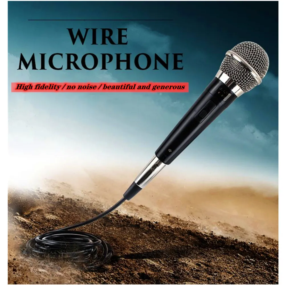Новый проводной микрофон динамическая катушка ТВ компьютер запись голоса