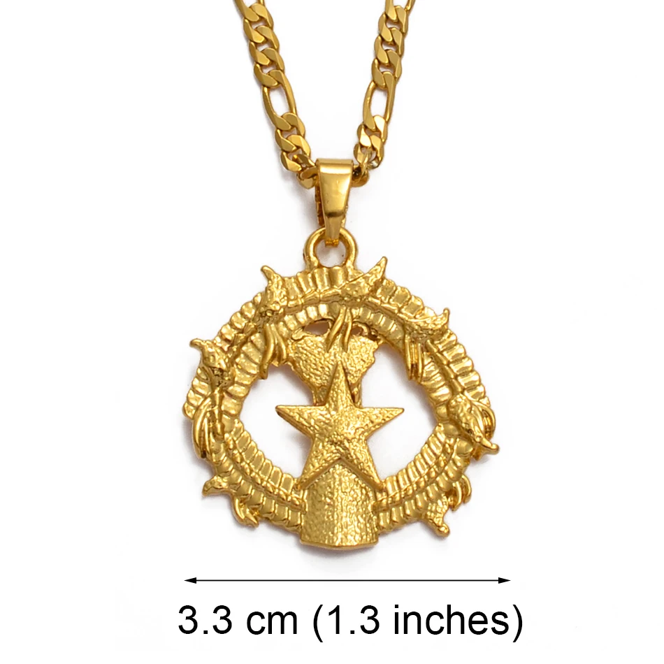 Anniyo Марианские острова кулон в форме флага Neckalces Гуам Сайпан Тиниан остров рота