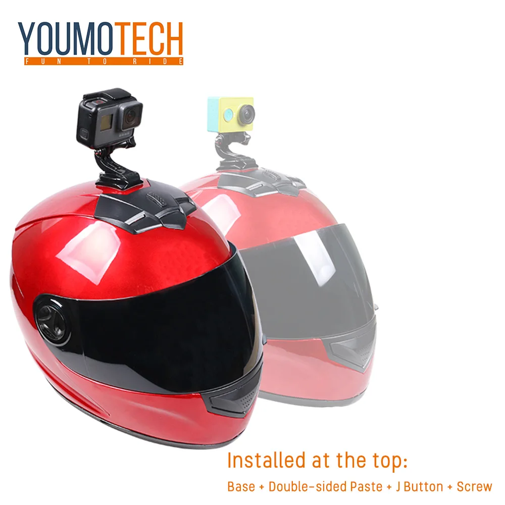 Шлем для езды на мотоцикле набор аксессуаров камеры Gopro 4/3 + запчасти ручной