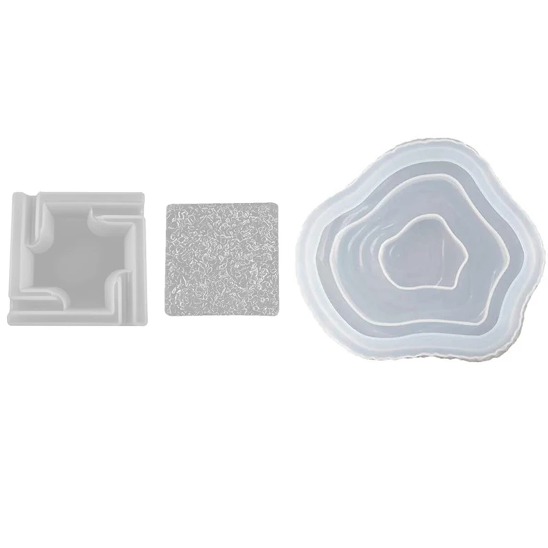 

Flat Bottom Crystal Storage Jar Silicone Mold,Ashtray Mold (Square) & Stump Ashtray Resin Mold