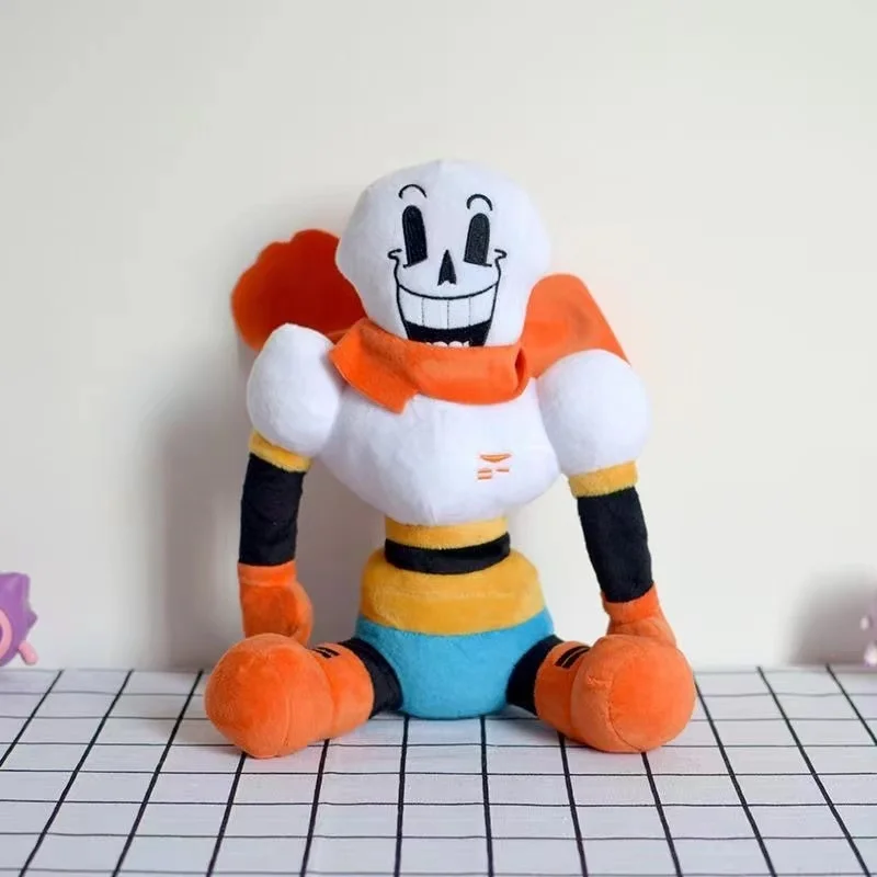 Mu&ntilde;ecos de peluche de personajes de Undertale Sans Papyrus, Chara Frisk, Asriel Torie, juguete de peluche, Anime, regalo para ni&ntilde;os, 2 unids/set por Set-3