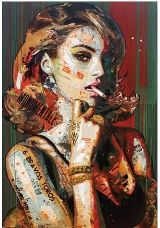 

Sexy Women Rest Abstract Canvas Painting Pictures Art Poster Print for Garage Home Bar Gym Cafe