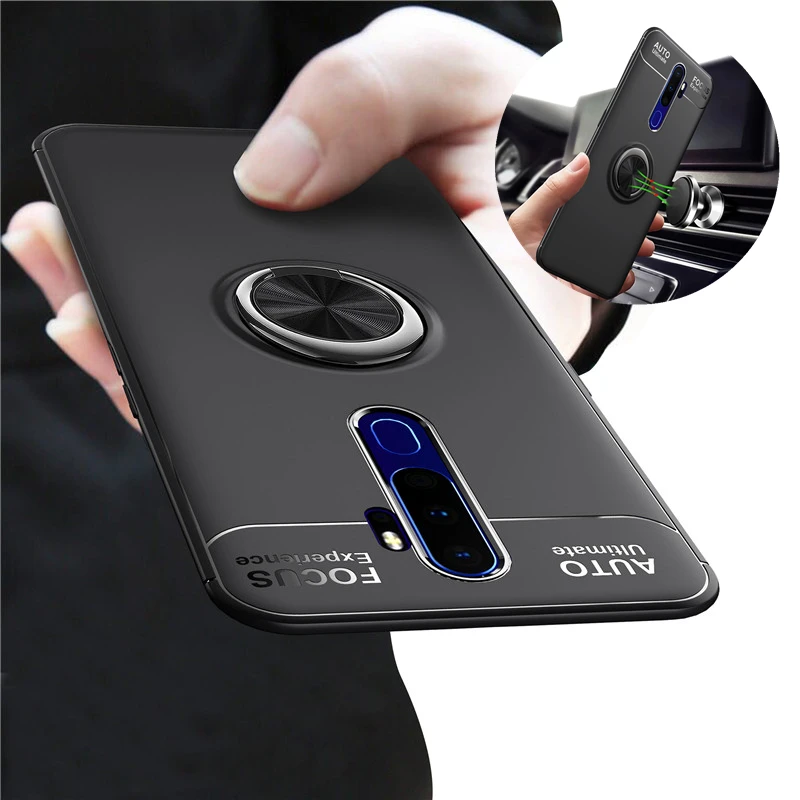 Роскошный защитный Магнитный силиконовый чехол для OPPO A9 2020 Ударопрочный ПК +