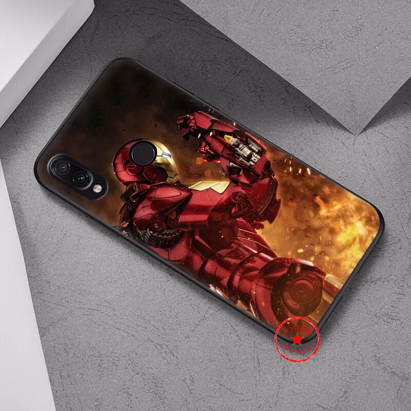 Iron Man Soft Case for Xiaomi Redmi Note 8 7 6 5 Pro 5A 4X Prime Silicone |