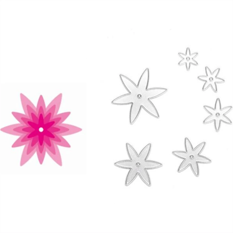 

SCD574 Metal Cutting Dies For Scrapbooking Stencils Flowers DIY Cut Album Cards Decoration Embossing Folder Die Cuts Template