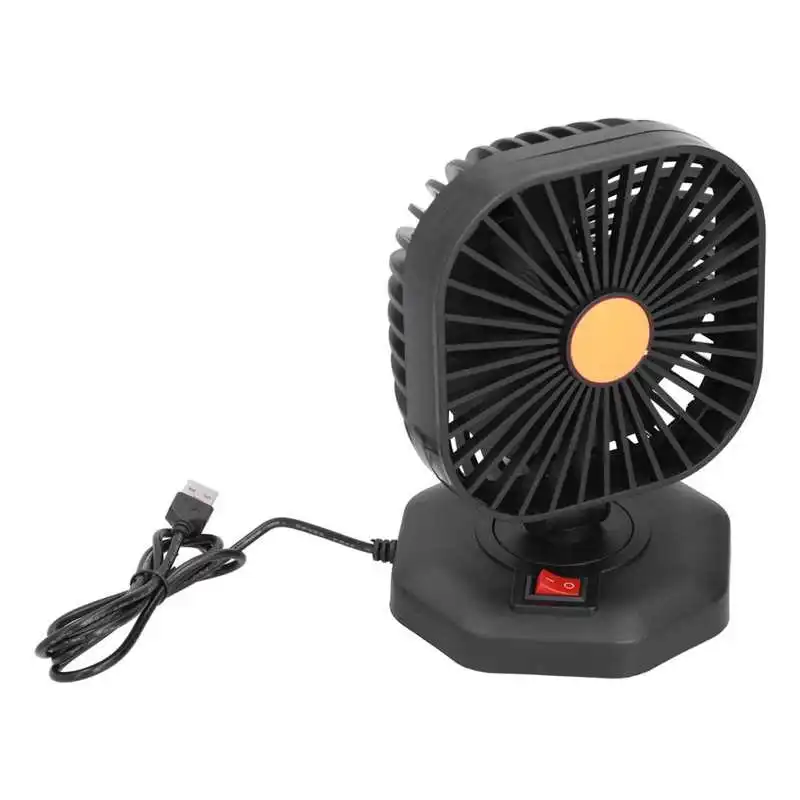 

USB Car Fan Uniform Wind Six Blade USB Car Cooling Fan for Vehicle