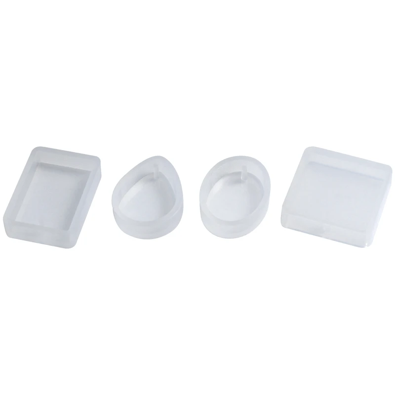 

15 Pack Silicone Resin Pendant Mould Jewellery Molds With Hanging Hole For Diy Jewelry Craft Making 5 Shapes