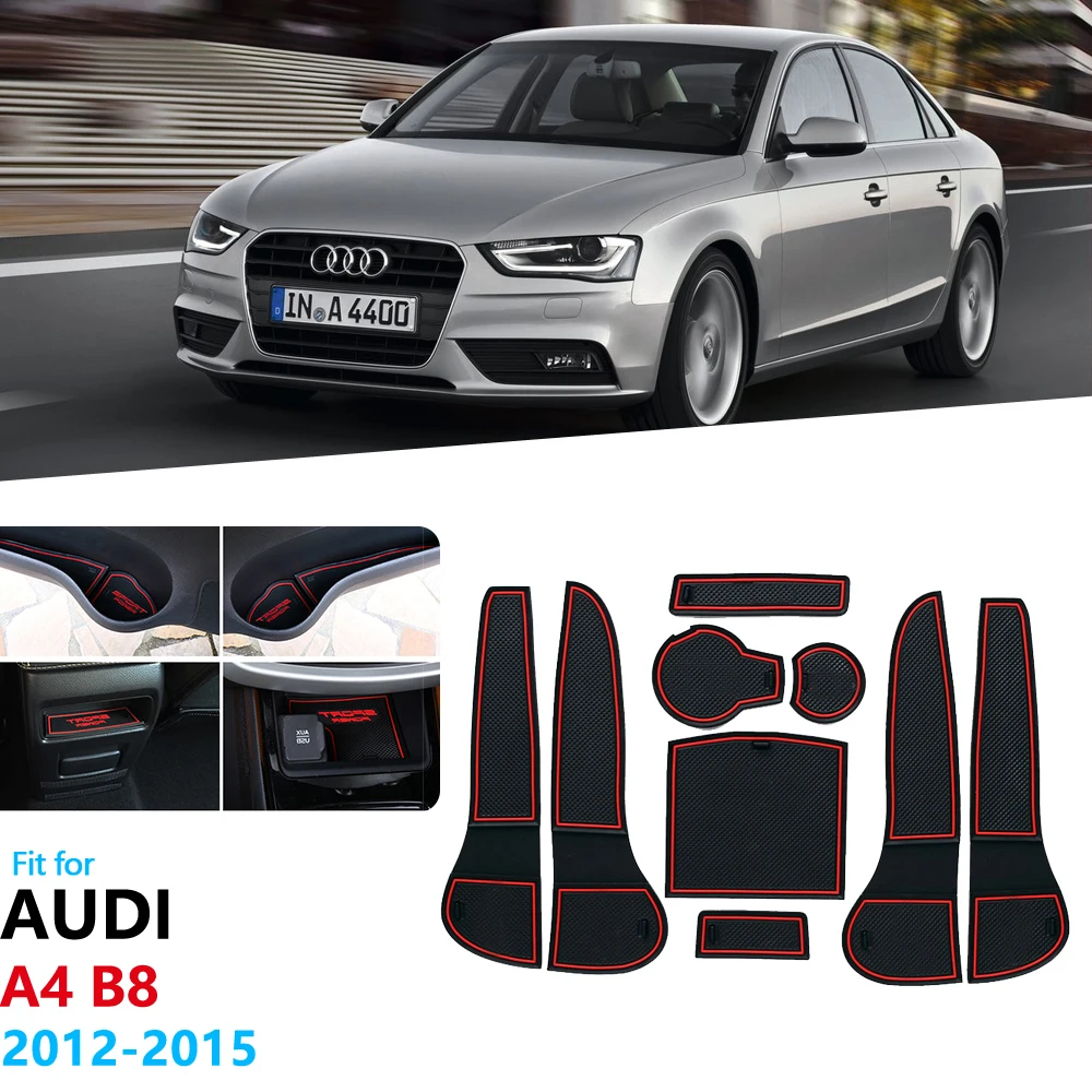 Противоскользящий резиновый подстаканник для Audi A4 B8 2012 2013 2014 2015 8K RS4 S4 S line RS 4