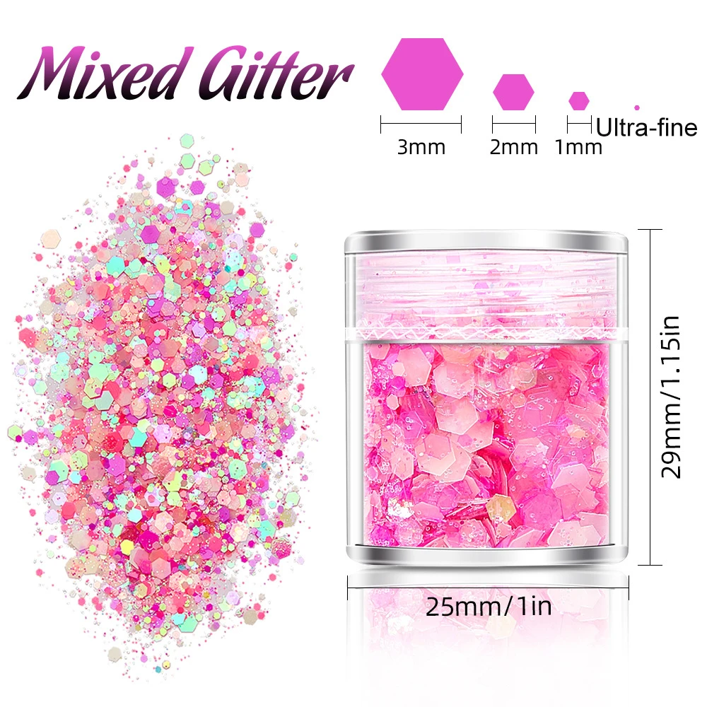 

24 цвета светящиеся блестки, наполнение из смолы, наполнитель из смолы «сделай сам», украшение для ногтевого дизайна, украшение для макияжа, ...