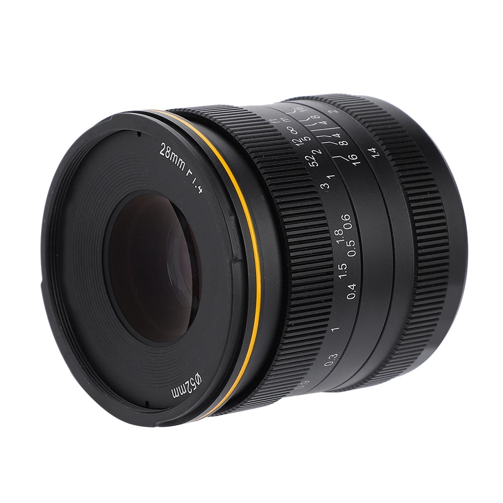 Kamlan 28 мм F1.4 широкоугольный APS C объектив с широкой диафрагмой и ручной