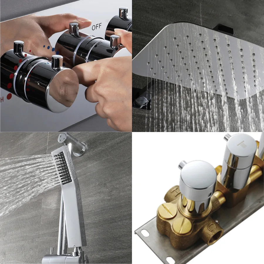 350*550 Топ темнее нагрузки настенный тип полная медь 4 функции постоянной