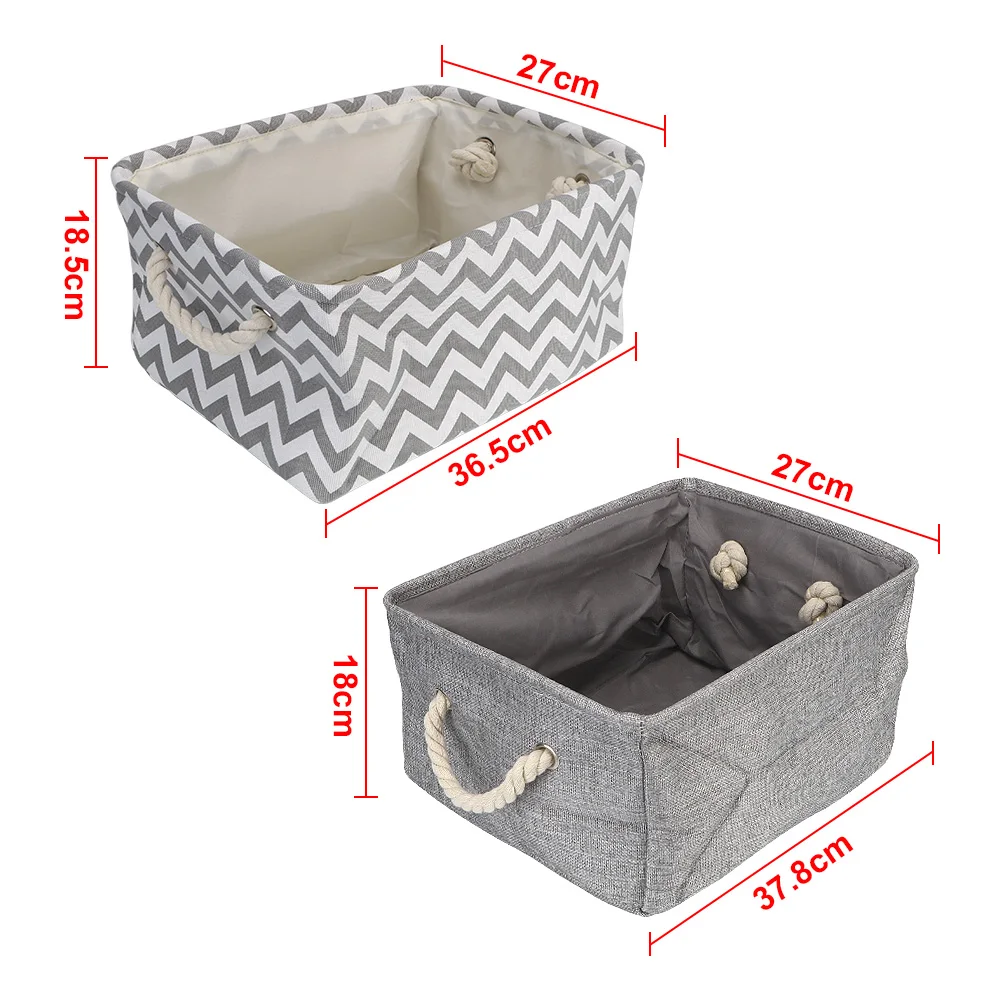 HILIFE льняной ткани коробки складные игрушки корзины для белья с ручкой Одежда