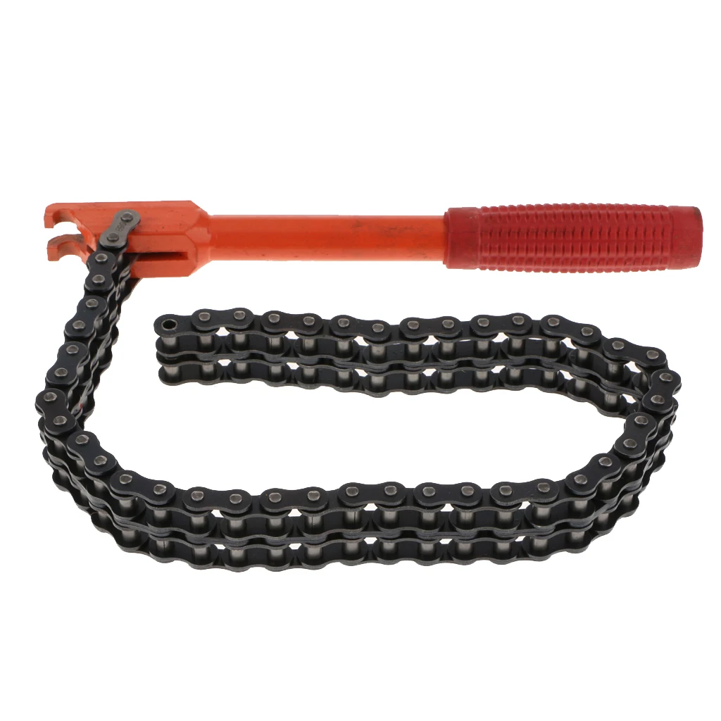 

Adjustable Car Engine Oil Filter Chain Grip Wrench Spanner Remover Equitment