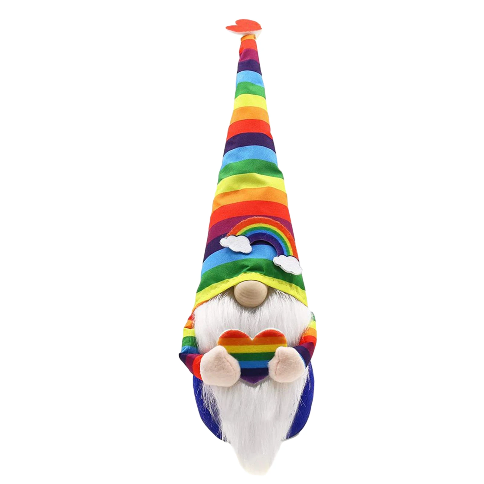 

1PC Rainbow Gnome Faceless Plush Party Decorations Dwarf Spring Gift Figurines Toy Home Decoration Delicate Elf Gnome Doll