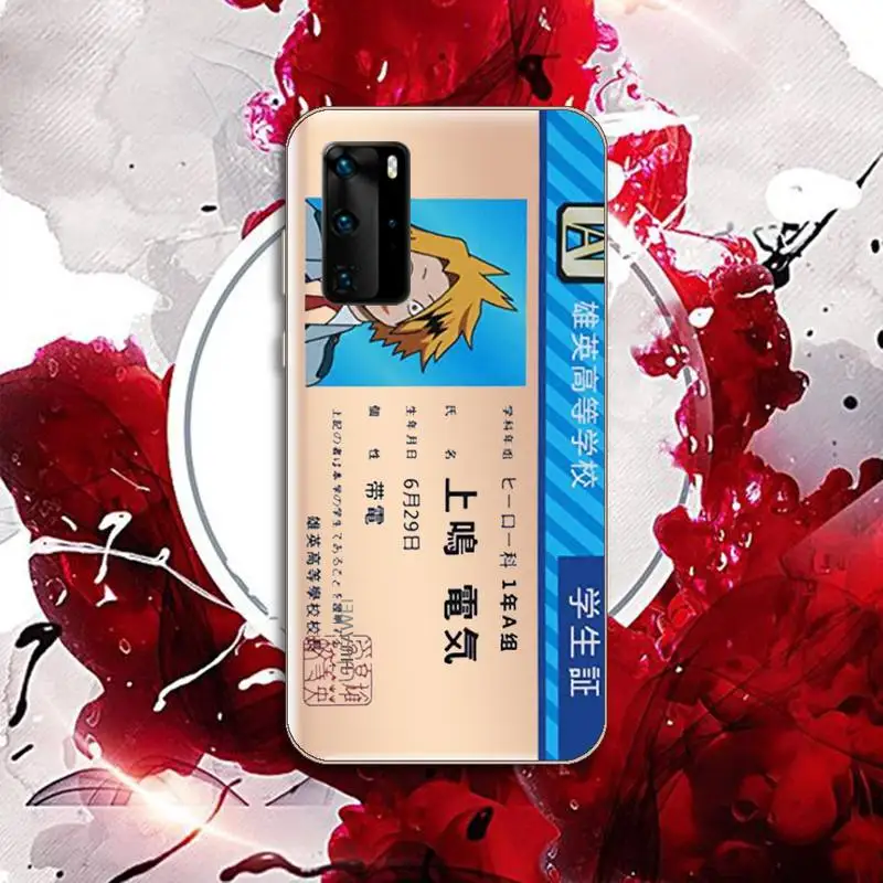 

My Hero Academia Midoriya Phone Case Transparent for Huawei P20 P30 P40 honor 8 10i P smart 2019 Samsung A71 A21S S10 20 plus