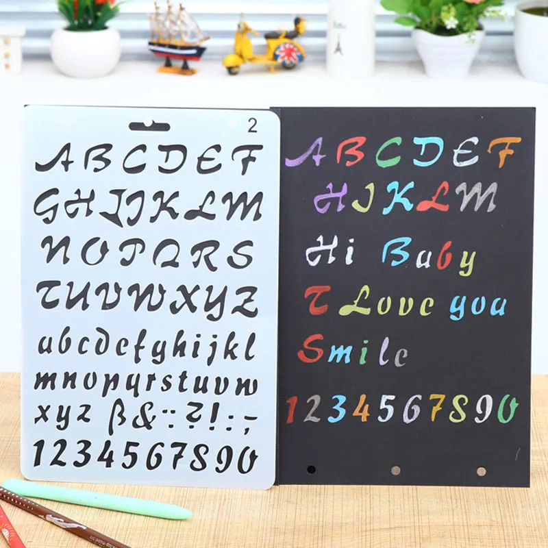 Многофункциональные шаблоны для декора линейка альбом ручной материал трафарет