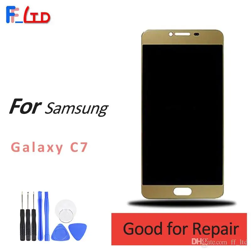 Оригинальный экран для Samsung Galaxy C7 C7000 ЖК-дисплей дигитайзер сенсорный замена