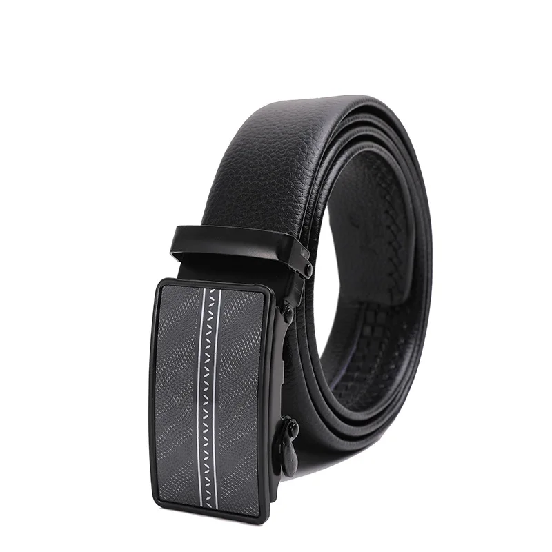 

Product Belt Men's PU Leather Automatic Buckle Belt Youth Business Pants Belt Black Trend Designer Casual Belt cinturon hombre