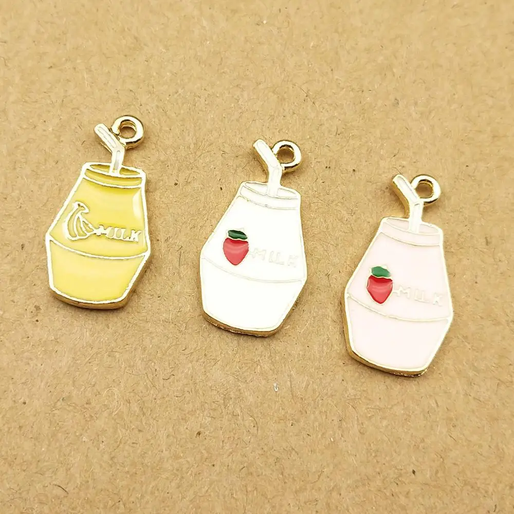 Позолоченные чашки подвески для бутылок с молоком и жиром 21 х12 мм|Шармы| |