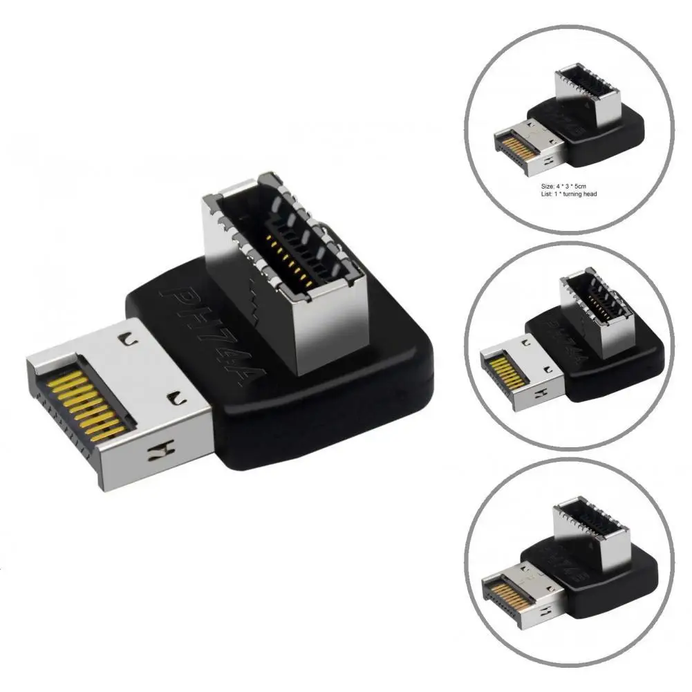 

Solid USB3.1 Type-E Right Angle Header Motherboard Connector Plug Play Easy Installation