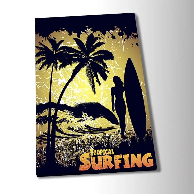 Goedkoop Hawaii Retro Poster Canvas Poster Schilderij Muur Art Decor Woonkamer Slaapkamer Studie Woondecoratie Prints 1T