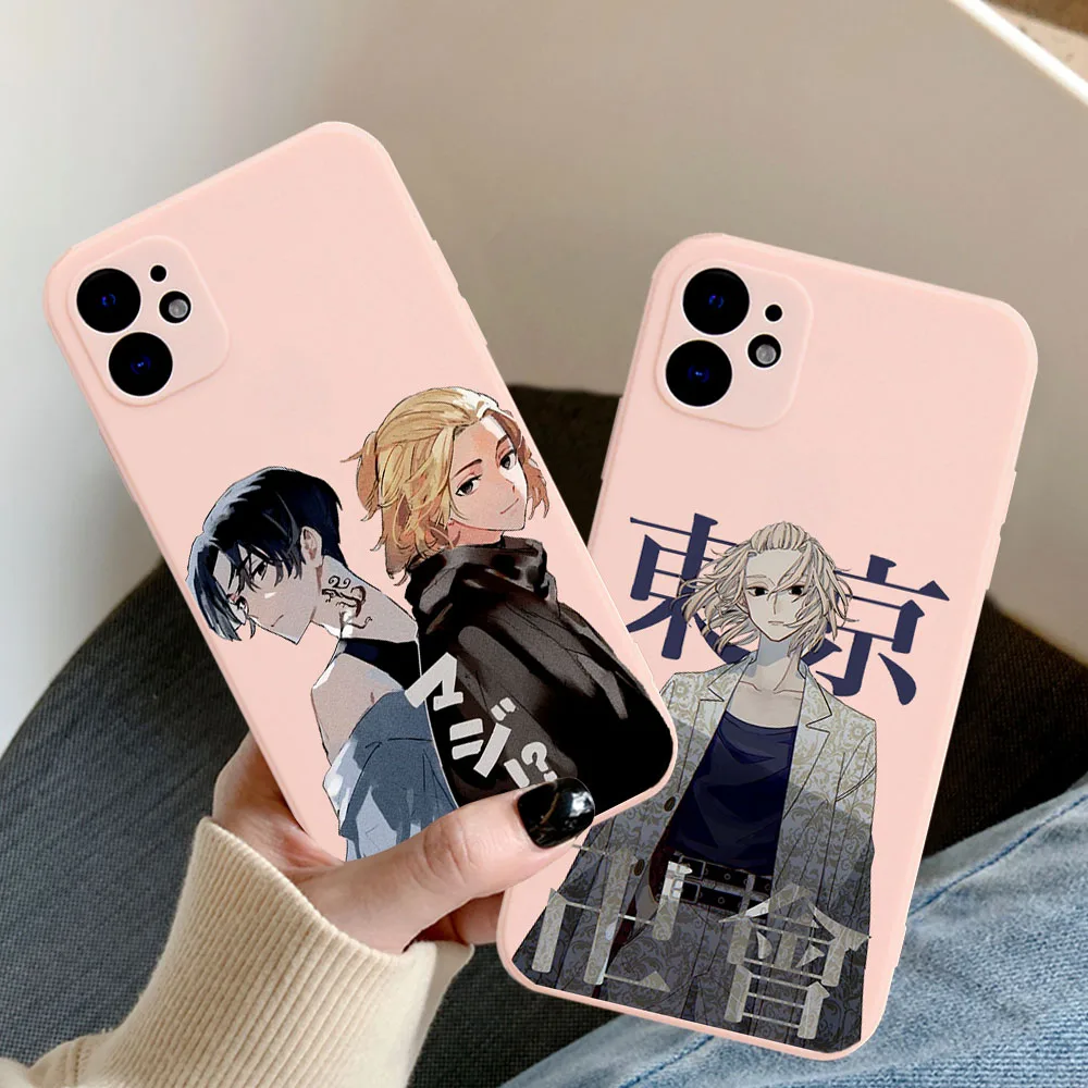 

New Anime Tokyo Revengers Mikey Soft silicone Phone Case For iPhone 12 11 Pro Max 8 7 6 6S Plus 5 5S SE2020 XR X XS Max Coque