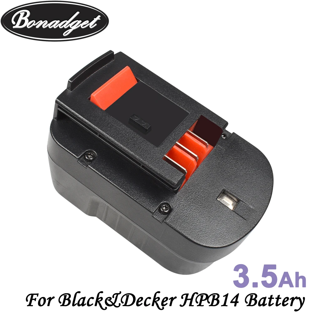 Перезаряжаемый аккумулятор Bonadget 3500 мАч Mi MH для Black Decker 14 4 В A144EX A14F A1714 B 8316 BD1444L BPT1048