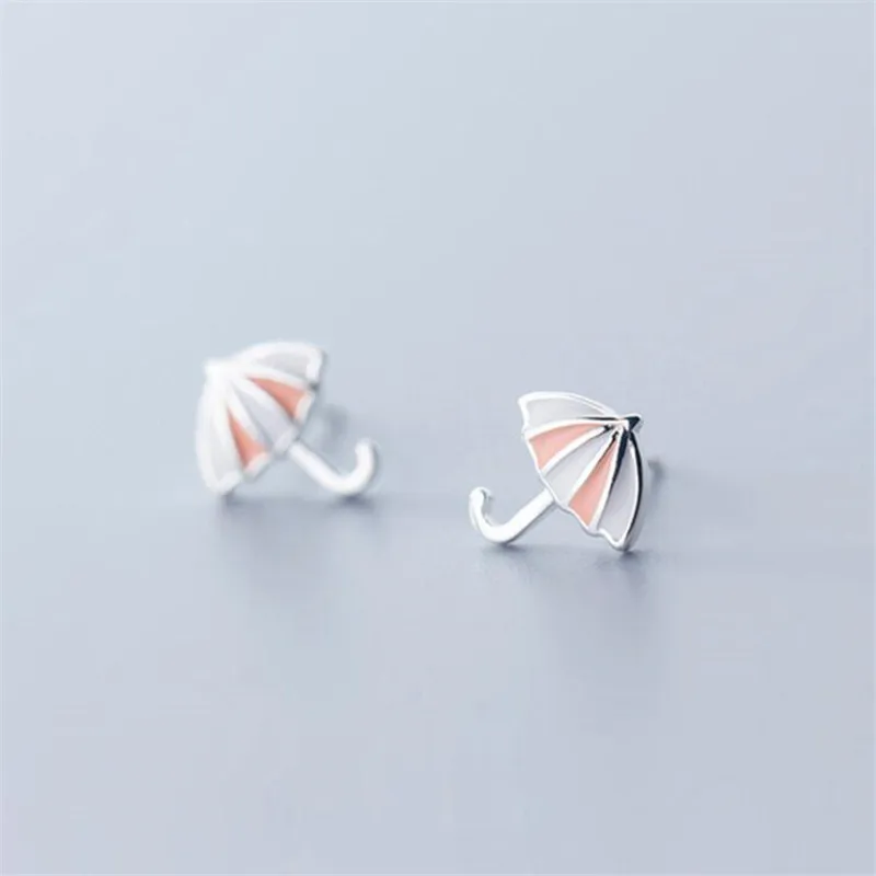 

Новые креативные модные милые женские серьги-гвоздики с зонтиком из стерлингового серебра 925 пробы SE948