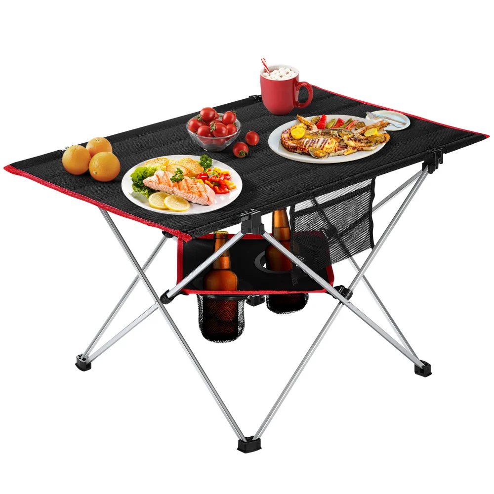 

MOVTOTOP Folding Camping Table Picnic Tables Portable Compact Lightweight Folding Table for Outdoor Camping Beach (56x42x40cm)