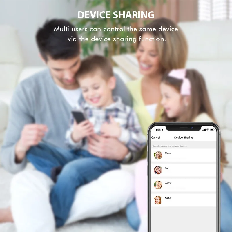 Умная розетка Tuya Smart Life с поддержкой Wi-Fi 16 А