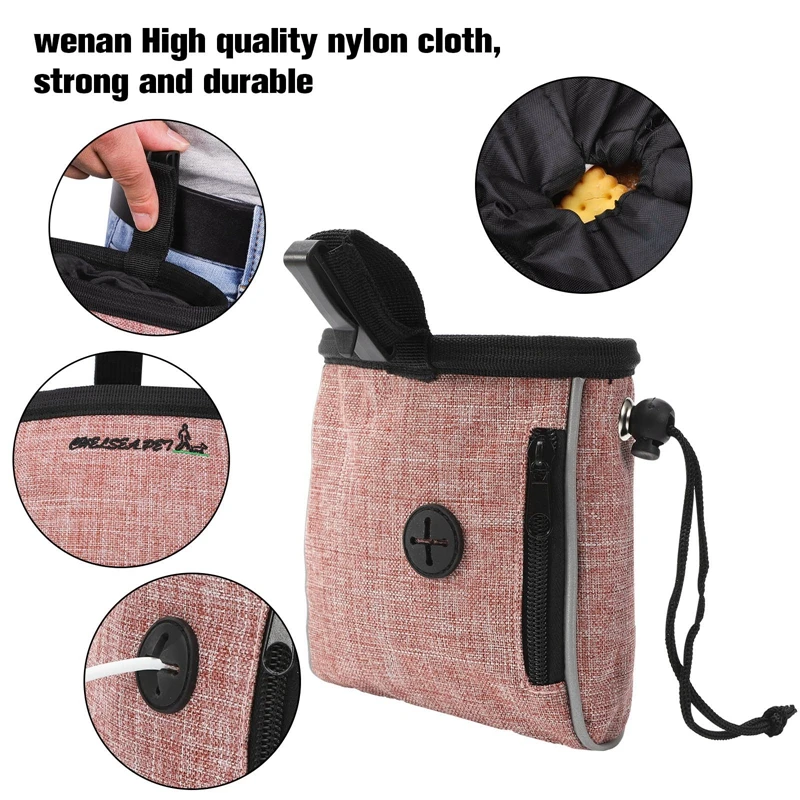 

2pcs Muti-function Pet Treat Bag Outdoor Travel Food Carrying Bag for Dogs Cats Food bag Training Bag Pet Supplies Dropshipping