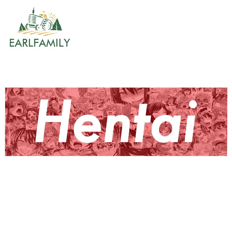 

EARLFAMILY 13cm x 4cm Hentai Sexy Anime Waifu Custom Vinyl Decal Stickers JDM Bumper Car Stickers Car Accessories
