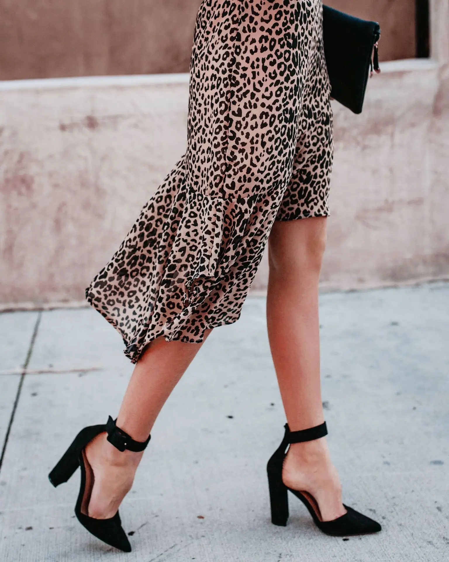 Юбка женская леопардовая трапециевидная Повседневная мини-юбка для работы и