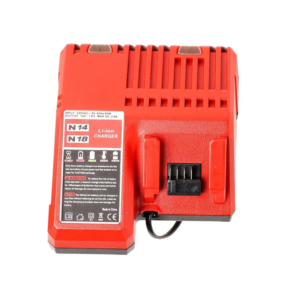 

Li-ion Battery Charger 110-240V Fast Lithium Battery Charger for Milwaukee M18 48-11-1815 48-11-1828 48-11-2401 48-11-2402