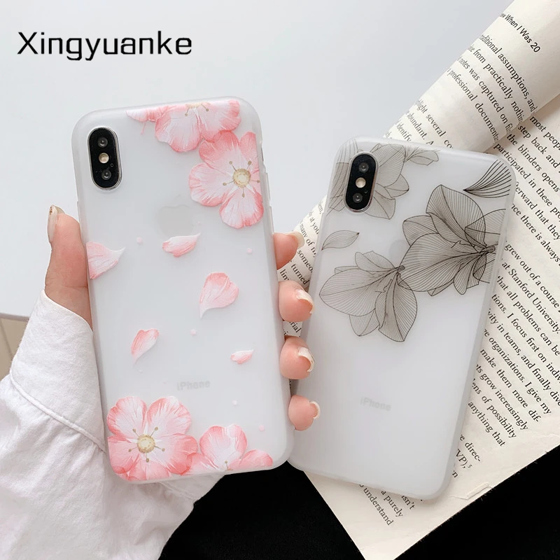 Цветочный чехол для huawei P40 P30 P20 Lite Pro P8 P9 2017 P Smart Plus 2019 Z Y5 Y6 Y7 Y9 Prime 2018 Мягкий