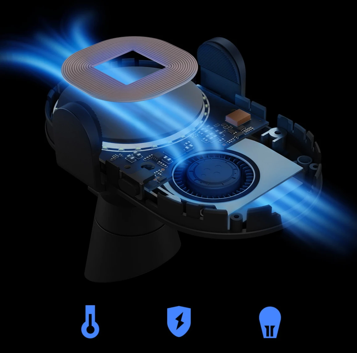 Xiaomi Qi автомобильное беспроводное зарядное устройство 20 Вт макс Быстрая зарядка автомобильный держатель телефона для iPhone Xs MAX Xr X samsung S10 S9