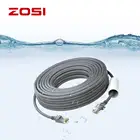 Кабель Ethernet ZOSI Cat5e, 65 футов100 футов, белый, высокоскоростной сетевой кабель RJ45 для системы камер видеонаблюдения POE, коммутатора PoE и т. д.