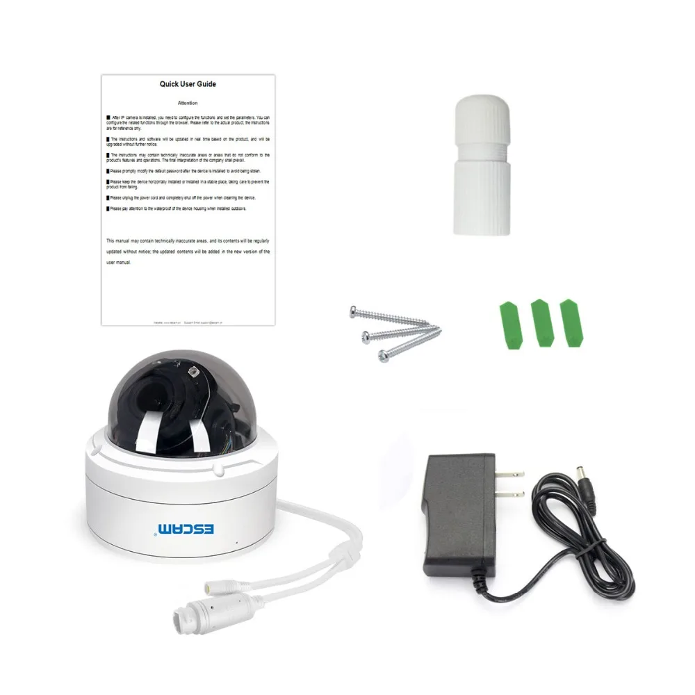 ESCAM PVR002 2MP HD 1080P PTZ 4X Zoom 2,8-12 мм объектив IP66 водонепроницаемая купольная ip-камера POE с поддержкой 3D цифрового шумоподавления