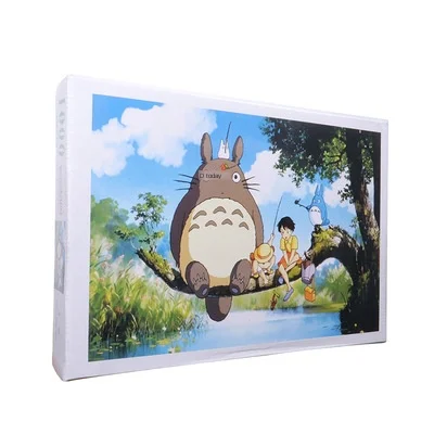 1000 PCs Jigsaw Puzzle General Paper Totoro Fishing Stall Night Market a Generation of Fat Educational Toy Gift|Пазлы| |