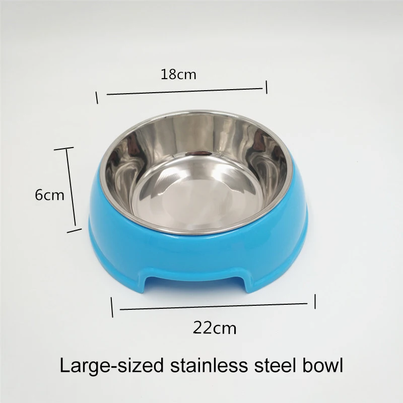 

Pet Cat Dog Bowl Stainless Steel Food Water Feeder Dispenser Container Multiple Colors High Quality Materials Pet Products Sale