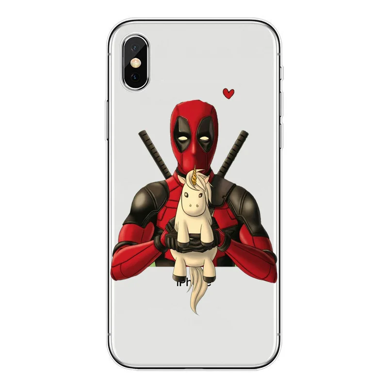 Marvel DC Comics Дэдпул паук-человек Мягкий ТПУ силиконовый чехол для телефона iPhone X 10 5 5S