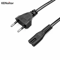1 5m eu universal laptop 2 pin charger plug power adapter cord cable to angled figure 8 c7 plug 10ft 15ft for ps4tvdvd etc