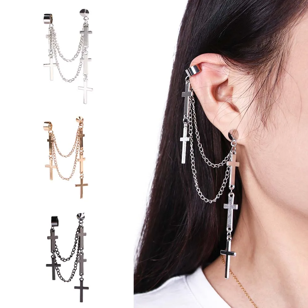 1 шт. Европейский и американский стиль кресты в стиле панк цепочка с подвеской