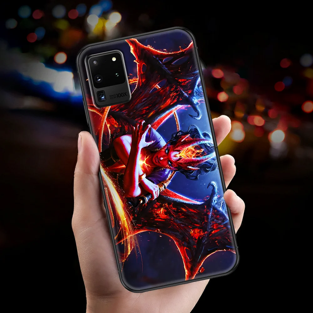 Dota 2 Defense of the Ancients Phone case For Samsung Galaxy Note 4 8 9 10 20 S8 S9 S10 S10E S20 Plus UITRA Ultra black pretty | Мобильные