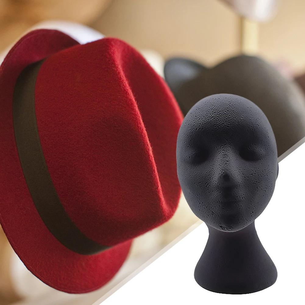 

Female Mannequin Foam Head Model Display Props Foam Mannequin Head Wig Glasses Hat Cap Display Barber Shop Stand