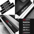 4 шт. Автомобильная эмблема из углеродного волокна защитные наклейки на порог автомобиля для Ford focus 2 3 4 mondeo fiesta ecosport kuga Fusion