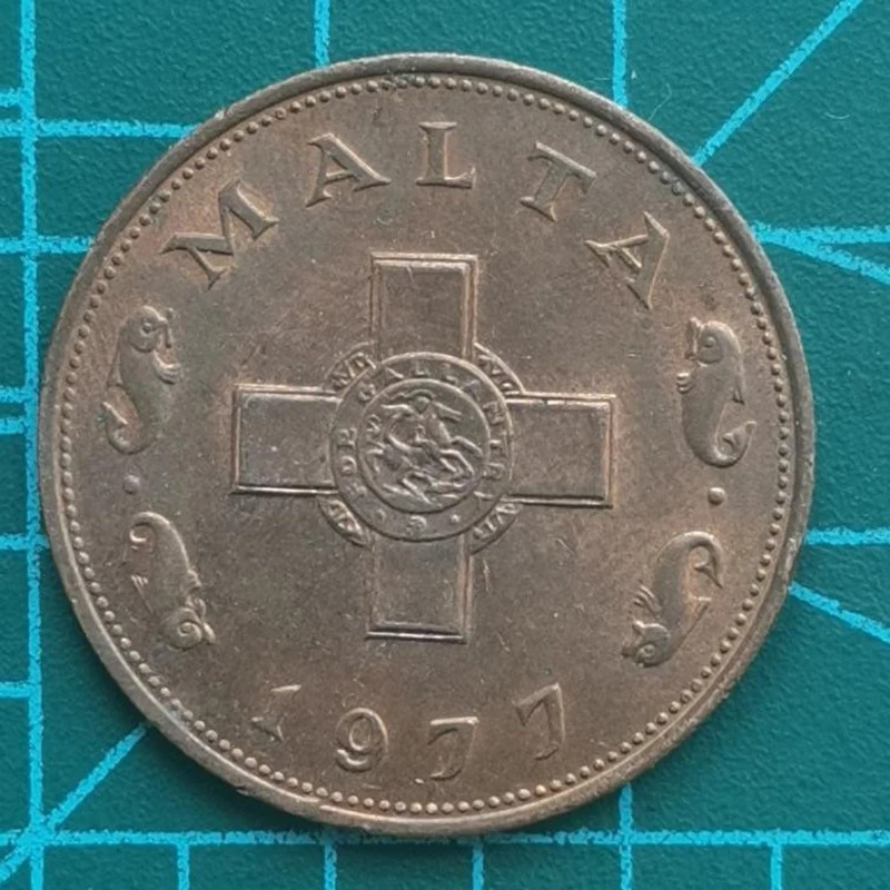 Мальта 1 цент монеты 1970 серия Европа 100% реальные и оригинальные старые | Дом сад